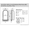 Ekena Millwork 30 1/4"W x 50"H x 14 3/8"D Bedford Wall Niche (RO: 18 7/8"W x 41 1/8"H x 7"D) NCH30X50BE - alternate 2